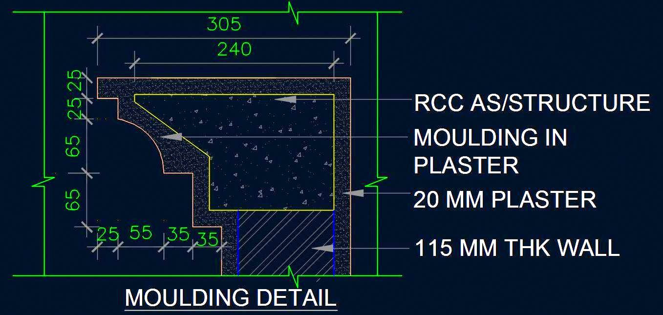 Architectural Moulding Free CAD Blocks for Ceilings and Woodwork